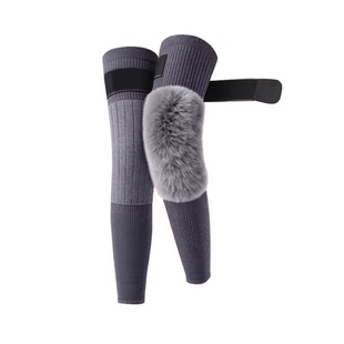 加绒护膝盖加长筒套保暖老寒腿男女士关节加厚护腿老年人专用防寒
