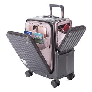 CROWN皇冠铝框拉链箱行李箱拉杆箱女时尚商务登机大容量密码箱男