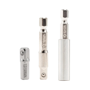 世达6.3mm旋具头接杆带珠连接轴加长磁性可插螺丝刀头口花键工具