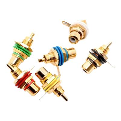 黄铜镀金前级功放信号端子