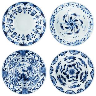 蓝凛堂草帽盘饭盘餐盘日本进口家用2025新款陶瓷盘子日式菜盘钵碗