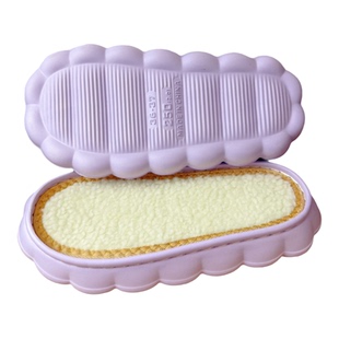 博庶彩无气味彩色云朵底上双线手工勾冰条线拖鞋丸子底防滑耐磨