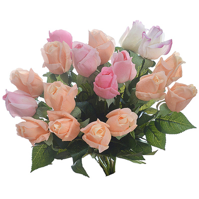 单支仿真花手感保湿玫手捧花婚庆