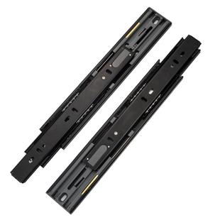 嘉庞抽屉三节轨滑轨滑道导轨阻尼免拉手反弹液压阻尼缓冲静音重型