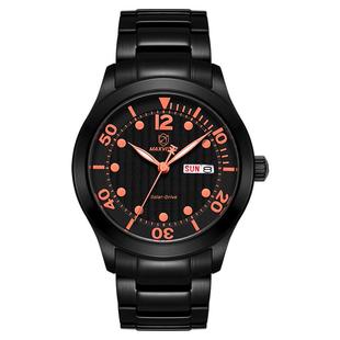 玛斯威顿太阳能手表男款夜光防水休闲运动光能手表女情侣手表一对