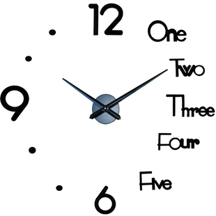 现代简约客厅挂钟表免打孔创意diy钟表家用个性时尚时钟墙钟欧式