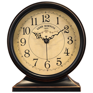 欧式复古座钟客厅2025新款时钟摆台式钟表轻奢桌面高级感美式台钟