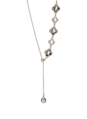 【新品】四叶草项链女款2026新款高级感轻奢小众抽拉毛衣链秋冬