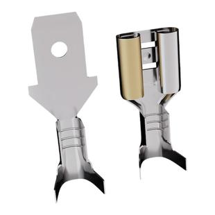 6.3插簧插片接线端子线鼻子铜鼻子端子电线连接器快接头电线卡扣