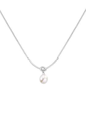 Name.s一颗珍珠项链纯银女款