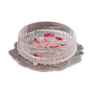 网红ins冰川燕窝碗碟套装精致轻奢风糖水碗银耳羹碗酸奶绵绵冰碗