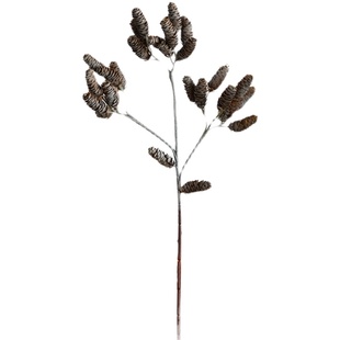 痕迹仿真松果干花仿真花杉树果实假花插花配饰民宿氛围布置花艺
