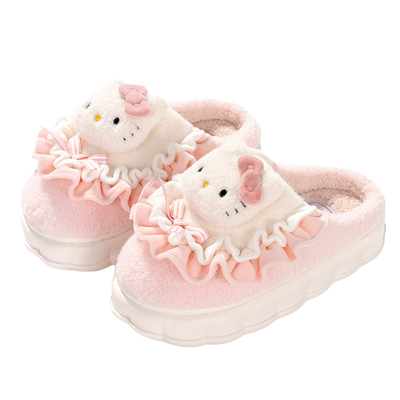 三丽鸥正版授权kitty棉拖鞋新款