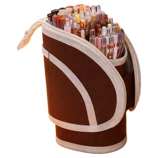 立式伸缩笔袋可站立式笔盒小学生专用2026新款多功能笔筒大容量铅笔盒小众设计感文具袋男孩暗藏玄机超火笔袋