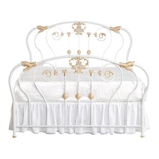 RICH HOME 复古法式美式奢华宫廷外贸铁艺双人床公主床婚床单人床