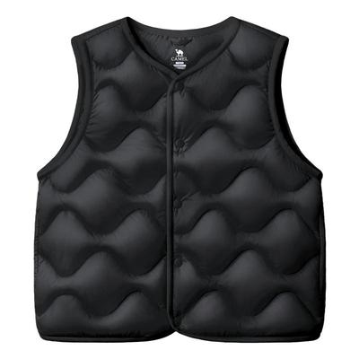 骆驼儿童羽绒马甲轻薄短款背心