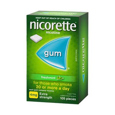 原装强生力克雷Nicorette尼古丁戒烟口香糖代替品戒烟神器正品药