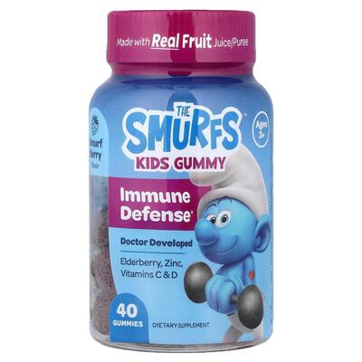 The Smurfs,儿童软糖，机体抵抗防御，3 岁以上，精灵浆果味