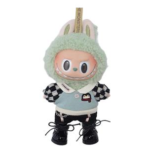 labubu鞋子10CM棉花娃小皮鞋8分娃娃22CM关节玩偶3.8厘米鞋现货