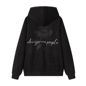 dangerouspeople旗舰Dangerouspeople薛之谦dsp刺绣字体玫瑰印花秋季潮牌卫衣长裤套装