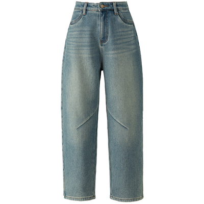 春四季浅色加绒哈伦牛仔裤女裤