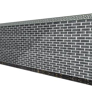 墙裙贴纸自粘文化砖块墙纸商用餐饮加厚防水自贴壁纸复古墙围墙贴