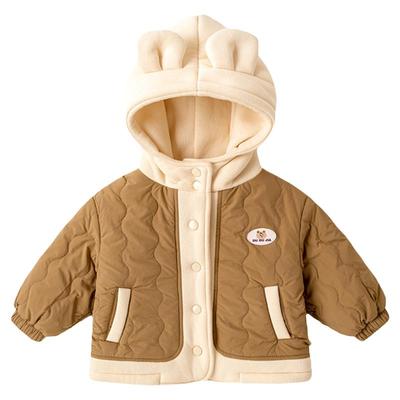 宝宝冬季棉服男童短款外套儿童连