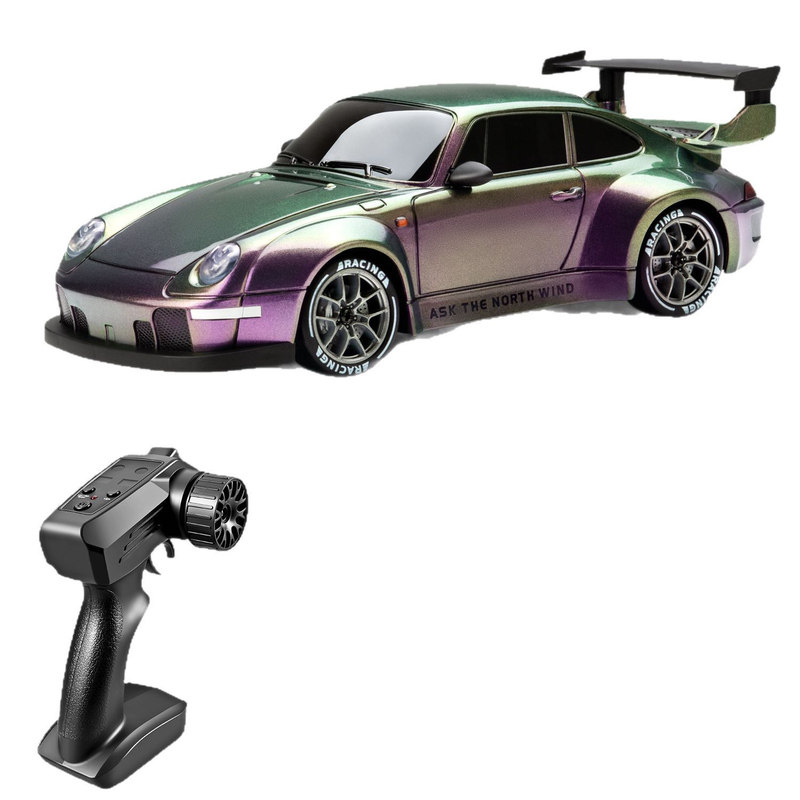RC遥控漂移车911渐变紫2.4G漂移甩尾特技赛车带灯光四驱竞速车