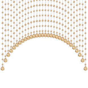 水晶珠帘客厅帘子免打孔门帘隔断帘风水卧室窗帘挂帘玄关家用装饰