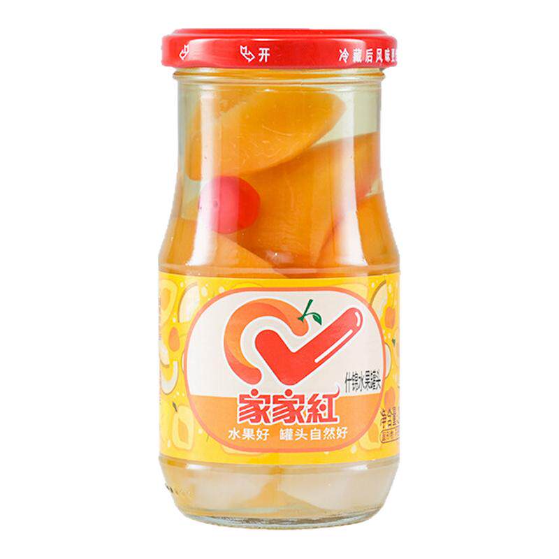 水果罐头家家红什锦245g零食正品