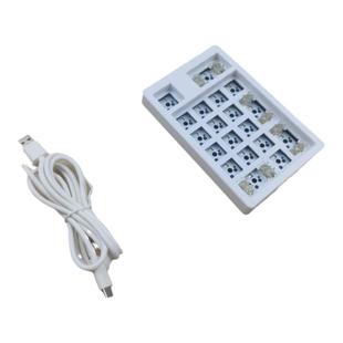 19PAD键盘RGB三模热插拔套件19键蓝牙无线财务会计外接数字小键盘