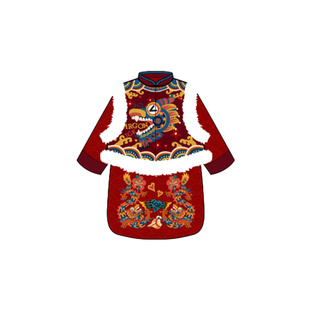 年衣童装马褂套装新中式棉服儿童拜年服新年唐装汉服