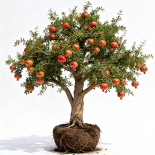 特大突尼斯软籽石榴树嫁接无籽树苗盆栽地栽庭院别墅老桩盆景果树