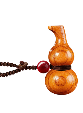 天然桃木葫芦挂件普陀朱砂小吊坠