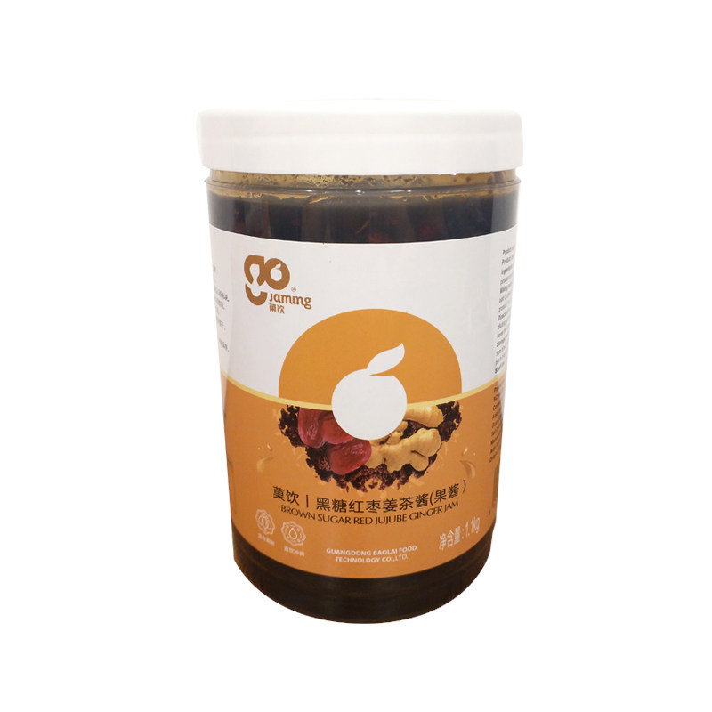 果饮黑糖红枣姜茶果酱菓饮奶茶店