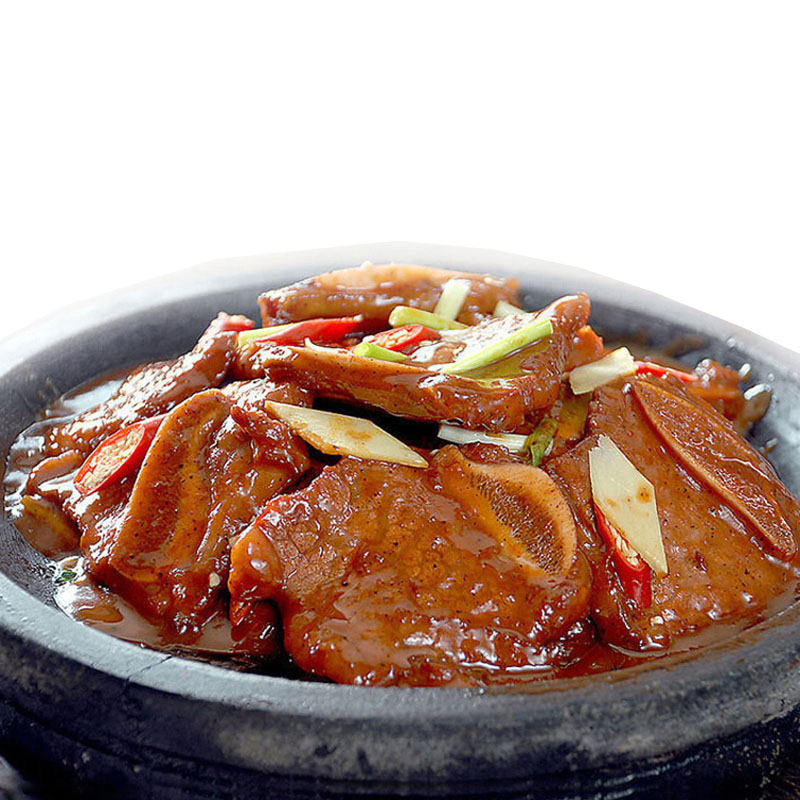 冷冻铁板私房菜半成品黑椒牛仔骨