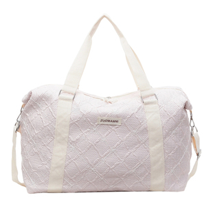 袋鼠旅行包女士高颜值行李包大容量可上飞机高级感手提旅游轻便包