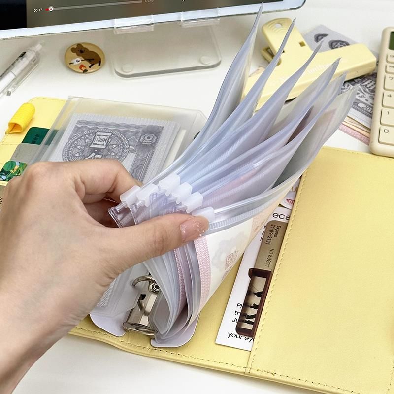 日式儿童现金存钱本记账本存钱夹存钱册收纳夹存钱袋卡册收纳包放