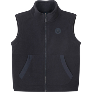 暇步士童装儿童摇粒绒马甲25秋新品男大童学院风保暖女童休闲坎肩