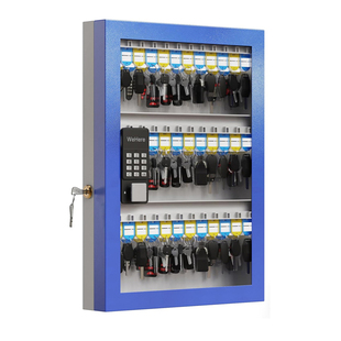 WeHere可视窗智能动态密码钥匙箱房产中介物业壁挂式锁匙收纳盒子