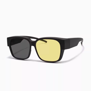 夜间开车专用近视套镜墨镜日夜两用驾驶防远光灯夜视镜眼镜男夹片