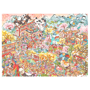 纸次方33.0+34.0系列造景贴纸特油工艺微缩场景新年节日系列3D立体小屋贴画手帐手工diy女孩玩具新年礼物