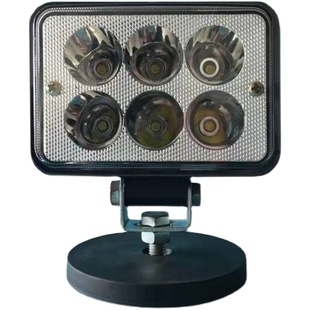 长条灯强磁支架 车顶LED射灯改装固定磁铁支架车顶灯强磁底座黑色