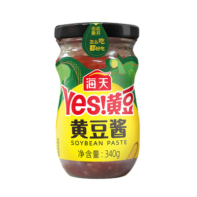 海天黄豆酱340g原味不辣