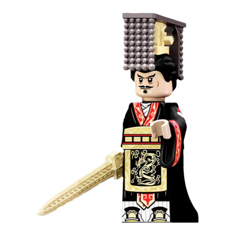 国潮玩具大秦帝国秦始皇嬴政积木人仔古代士兵北极熊武器国风动画
