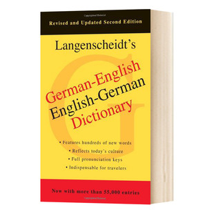 英文原版 Langenscheidt's German-English English-German Dictionary 朗氏 德语-英语双语词典 第2版 英文版 正版进口