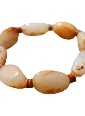 原石洒金皮男女款新疆和田玉籽料