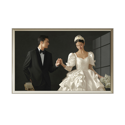 婚纱照相框挂墙加打印洗照片相片