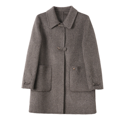 双面羊绒大衣女中长款2025年新款