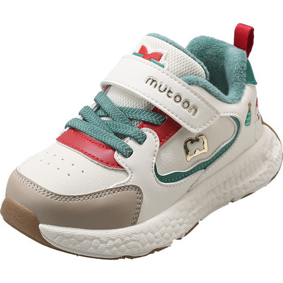 牧童轻便缓震加绒保暖儿童运动鞋